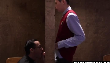 Altar blowjob confessions after church