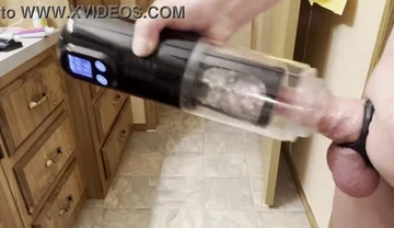 Auto Stroker Sex Toy BJ with orgasm ending