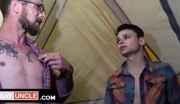 Stepson's College Roommate Sucking And Fucking His Friend's StepDads Hard Cock