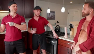 Delivery man Blain OConnor is showing trainee Colt Spence the ropes