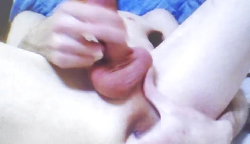 Fingering myself for prostate massage