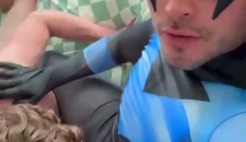 Nightwing fucks hot blond guy