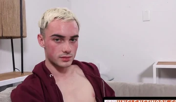 Blond Gay's Face Covered In His Stepbrother's Hot Sticky Cum After A Rough Fuck