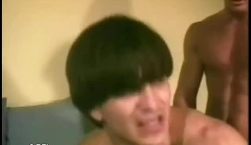 An older student saves a younger student from getting bullied and fuck him in the ass