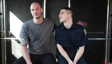 Cliff Jensen and Harrison Todd - tied up and fucked