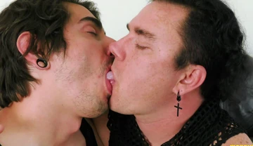 Leo Blue And Johnny Mercy Like Sucking Each Others Tongue