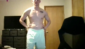 Blond Guy Shows-off Dick and Ass