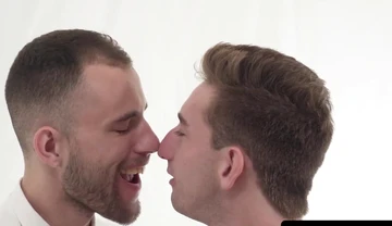 Slim priest's doggy style raw adventure with twink